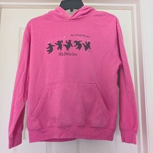 Mt. Rainier dance by the light of the moon pink hoodie children's large 14-16